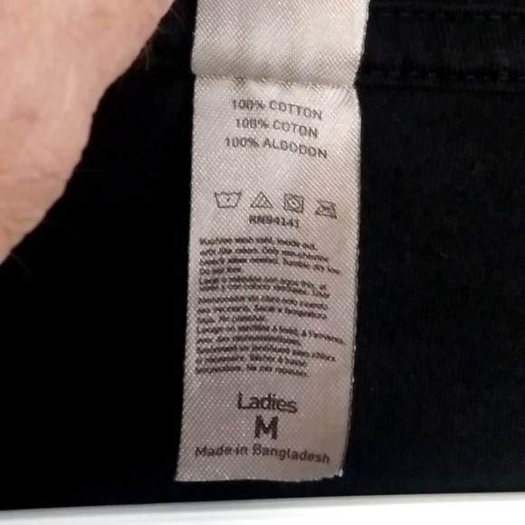 Gnome Elf Dwarf T-Shirt Women's Size M Instant Message Brand Black Short Sleeve - Picture 5 of 7